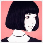 Аватар Портрет девушки на розовом фоне, by Kuvshinov Ilya