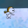 99px.ru аватар Снупи / Snoopy из мультфильма Снупи, вернись домой / Snoop, Come Home! катается на льду