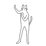 99px.ru аватар Танцующий взрослый человек-кот