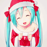 99px.ru аватар Vocaloid Hatsune Miku / Вокалоид Хатсунэ Мику в новогоднем костюме