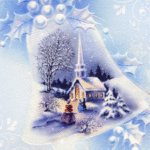 99px.ru аватар На колокольчике отображается зимний пейзаж