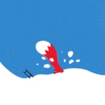 99px.ru аватар Бельчонок выглядывает из сугроба и отряхивает снег