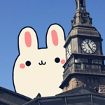 99px.ru аватар Белый кролик выглядывает из-за Биг-Бена, Лондон. by yoyothericecorpse