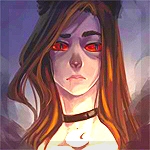 99px.ru аватар Девушка-демон с красными глазами
