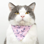 99px.ru аватар Кот в розовом галстуке с якорями