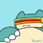 99px.ru аватар Snorlax / Снорлакс из аниме Pokemon / Покемон, by Diives