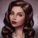 Аватар Девушка Eleanor с длинными волосами, by JuneJenssen