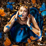 Аватар Девушка в окружении бабочек, фотограф Marion Laplace
