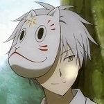 Аватар Гин / Gin с маской на голове из аниме В лесу мерцания светлячков / Hotarubi no Mori e