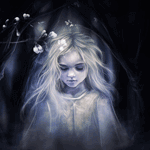 99px.ru аватар Девочка-призрак в ночном лесу