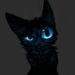 99px.ru аватар Черная кошка с голубыми глазами, by Kipine