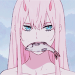 99px.ru аватар Zero Two / Зеро Ту из аниме Darling in the FranXX / Милый во Франкcе