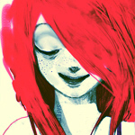 99px.ru аватар Девушка с красными волосами, by iumazark