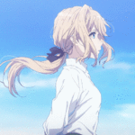99px.ru аватар Violet Evergarden / Вайолет Эвергарден с развевающимися волосами