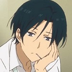 99px.ru аватар Aoi / Аой из аниме Natsume Yuujinchou Roku / Тетрадь дружбы Нацумэ 6 подпирает ладонью лицо