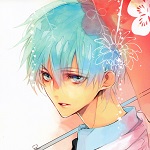 Аватар Куроко Тетсуи / Kuroko Tetsuya с зонтом из аниме Баскетбол Куроко / Kuroko no Basuke, by Akaza Samamiya