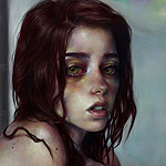 Аватар Девушка с мокрыми волосами, by ElenaSai