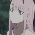 99px.ru аватар Zero Two / Зеро Ту из аниме Darling in the FranXX / Милый во Франкcе