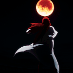99px.ru аватар Селезия Юпитилия / Selesia Upitiria из аниме Возрождающие / Re:Creators смотрит на полную луну