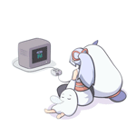 Аватар Nitocris / Нитокрис с белокурой девушкой и Chibi / Чиби из игры Fate / Grand Order / Судьба / Великий Порядок играют в видеоигры