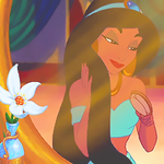 Аватар Принцесса Жасмин / Princess Jasmine из мультфильма Аладдин / Aladdin расчесывает волосы