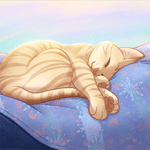 99px.ru аватар Спящий рыжий кот, by autogatos