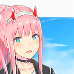 Аватар Zero Two / Зеро Ту из аниме Darling in the FranXX / Милый во Франкcе