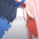 Аватар Zero Two / Зеро Ту и Hiro / Хиро из аниме Darling in the FranXX / Милый во Франкcе