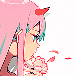 99px.ru аватар Zero Two / Зеро Ту из аниме Darling in the FranXX / Милый во Франкcе