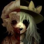 Аватар По пол-лица Remilia Scarlet / Ремилия Скарлет и Koishi Komeiji из игры и аниме Touhou Project / Проект Восток