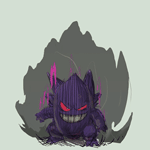 Аватар Gengar / Генгар из аниме Pokemon / Покемон, by thatLD