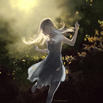 99px.ru аватар Девушка танцует на фоне природы, by Yuumei Art