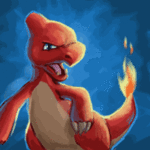 99px.ru аватар Чармелеон / Charmeleon из аниме Покемон / Pokemon с горящим хвостом, by akelataka