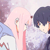 99px.ru аватар Zero Two / Зеро Ту и Hiro / Хиро из аниме Darling in the FranXX / Милый во Франкcе