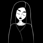 Аватар Девушка слушает музыку