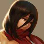 Аватар Грустная девушка в красном шарфе