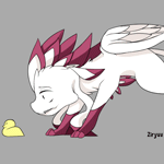 Аватар Фантастическое животное нажимает лапкой на уточку, by ziryuu