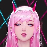 99px.ru аватар Зеро Ту / Zero Two из аниме Милый во Франкcе / Darling in the FranXX