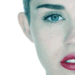 99px.ru аватар Слеза стекает по щеке Майли Сайрус / Miley Cyrus