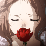 Аватар Шарлотта Абельфрейя Дроссель / Charlotte Abelfreyja Drossel из аниме Вайолет Эвергарден / Violet Evergarden с красной розой