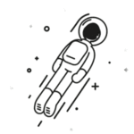 99px.ru аватар Космонавт летит, вращаясь вокруг себя