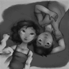 99px.ru аватар Парень и девушка лежат на полу среди звезд, by heeyjayp17