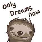 99px.ru аватар Ленивец прикладывает палец к губам (only dreams now sssh), by Nieniechu