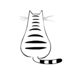 99px.ru аватар Полосатая кошка машет хвостом