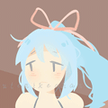 99px.ru аватар Девушка с голубыми волосами, by CuteNikeChan