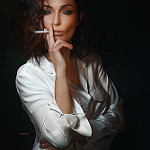99px.ru аватар Модель Галина с сигаретой, фотограф Alexander Drobkov-Dark