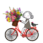 99px.ru аватар Девушка едет на велосипеде