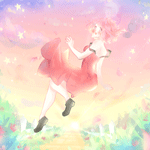 99px.ru аватар Девушка в платье в небе, by CuteNikeChan