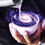 99px.ru аватар Молоко вливают в космический кофе