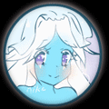 99px.ru аватар Белокурая девушка с синей кожей улыбается, by CuteNikeChan
